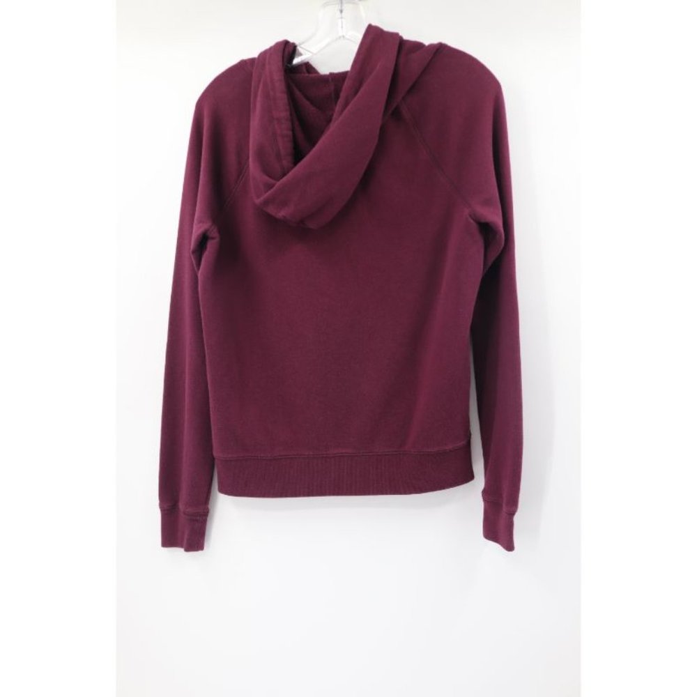 pink victorias secret women's size S sleeve fleece pullover hoodie sweatshirt - Picture 3 of 6